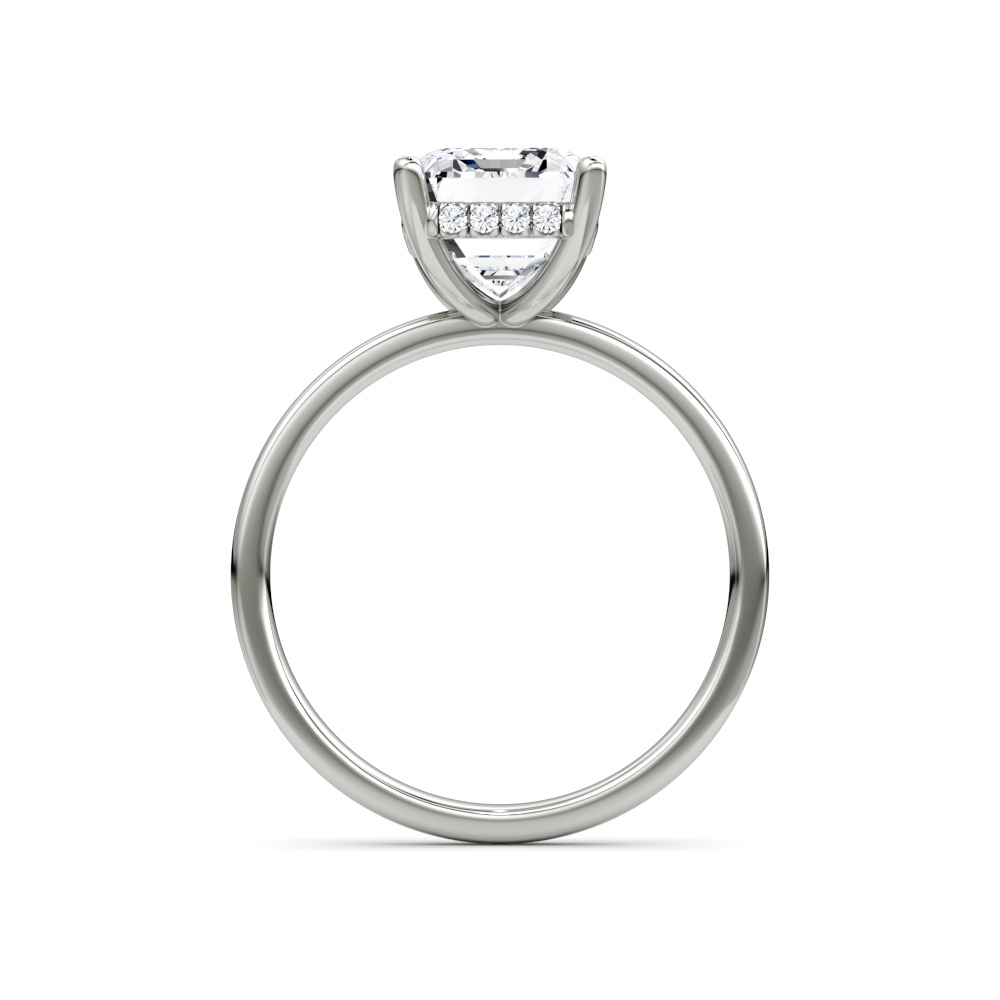 756: White Gold 14K VIR-3-EVS1-EMR-LG SS_FVS_ROUND