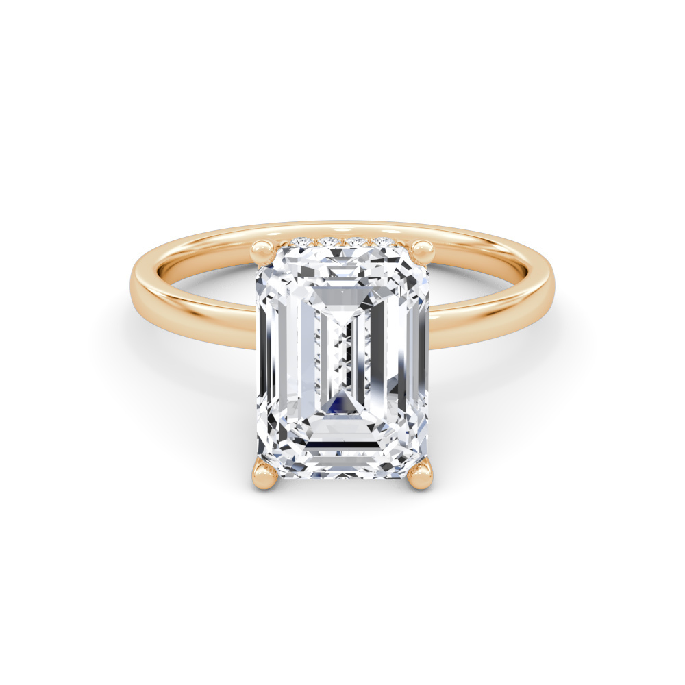 756: White Gold 14K VIR-3-EVS1-EMR-LG SS_FVS_ROUND