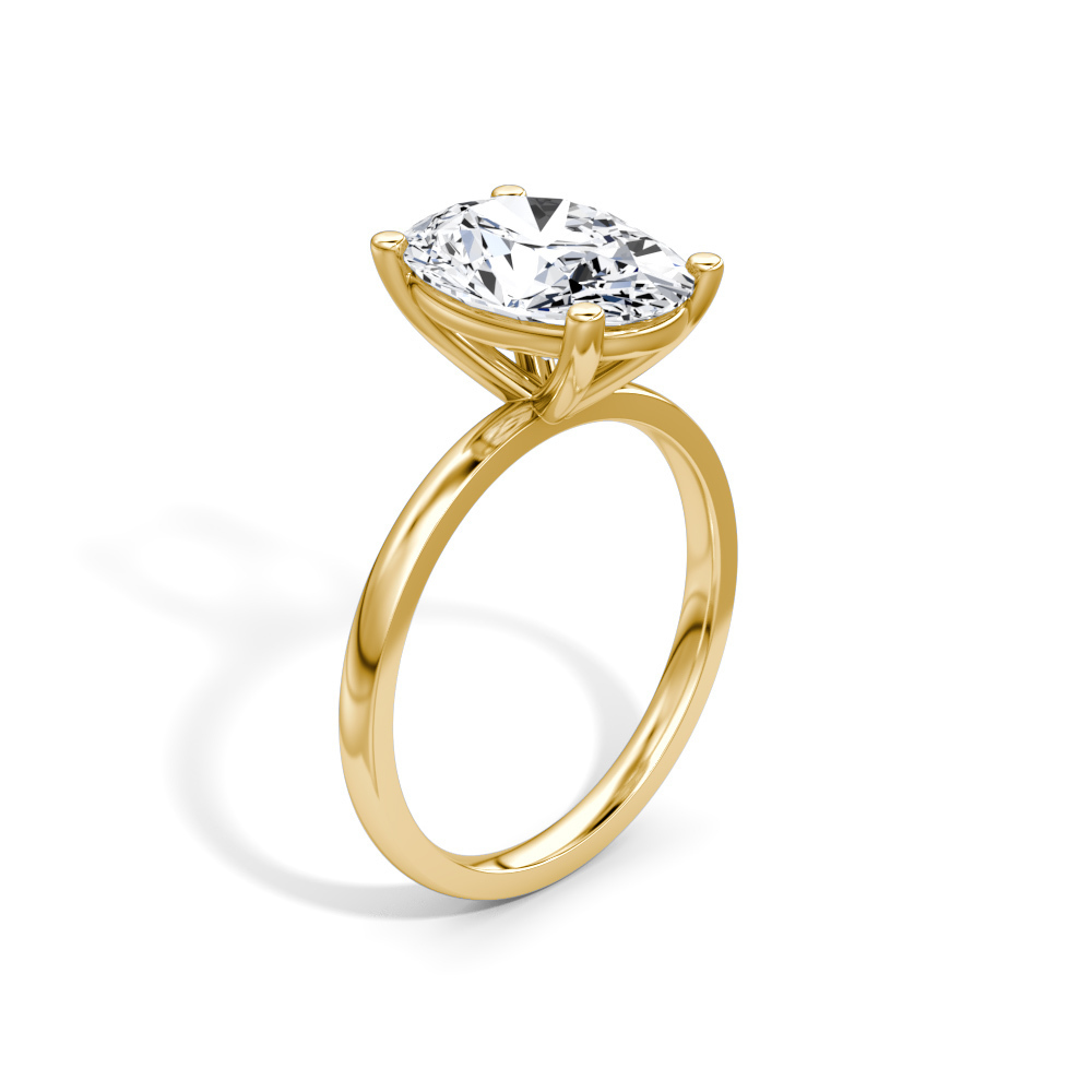 612B: Yellow Gold 14K VIR-5-FVS1-OVAL-LG
