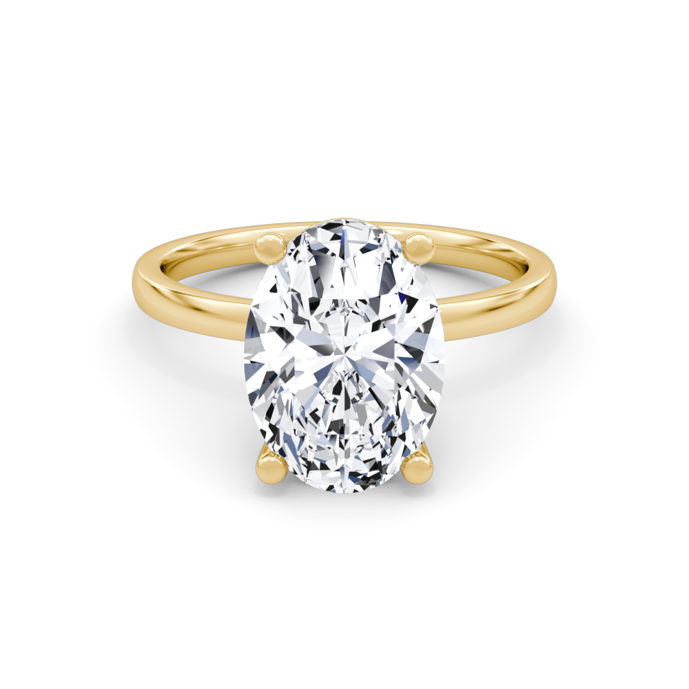 612B: Yellow Gold 14K VIR-5-FVS1-OVAL-LG
