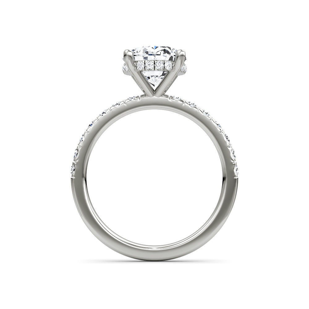 443d: Rose Gold 14K VIR-3-FVS1-OVAL-LG SS_FVS_ROUND