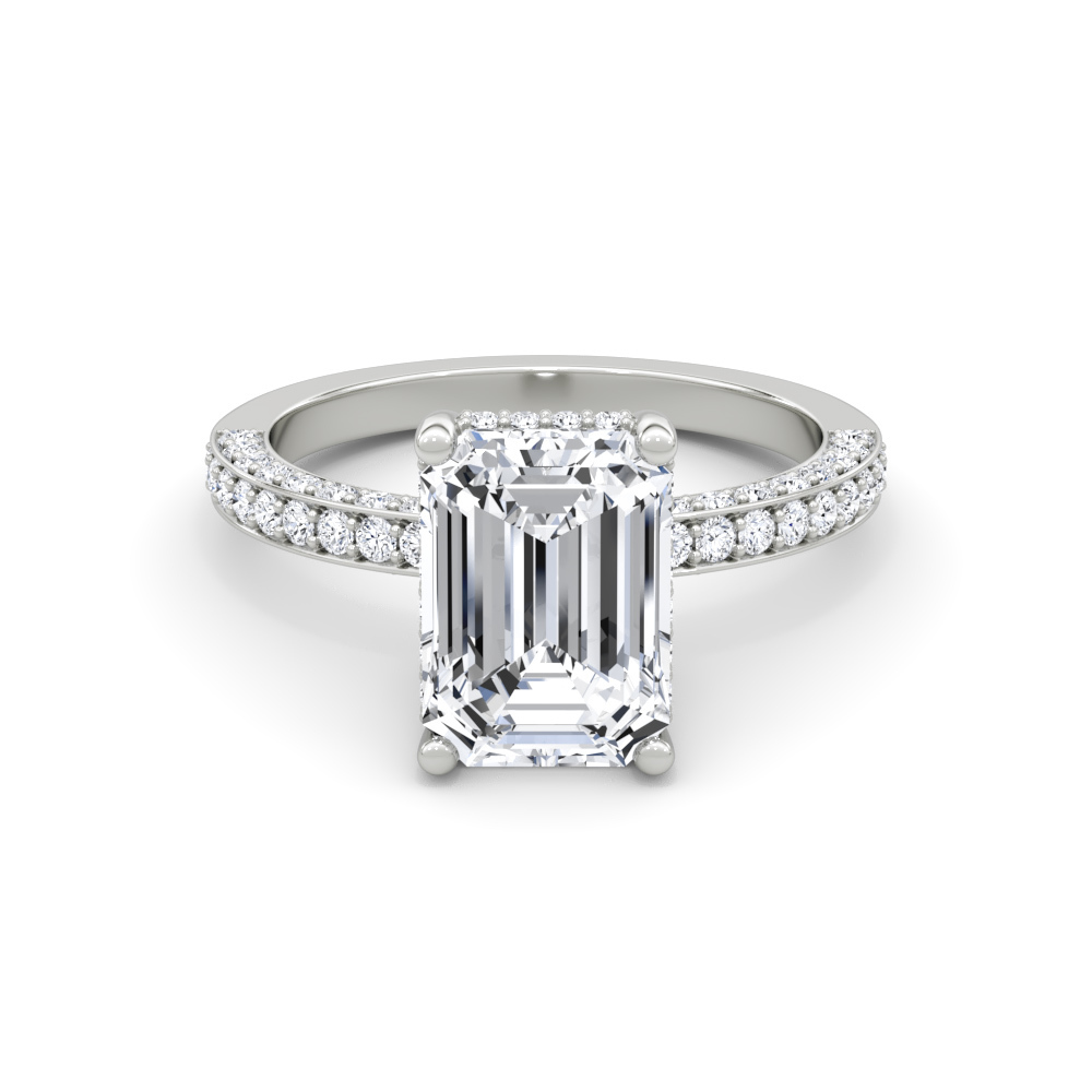 769: White Gold 14K V4DVVS2EMR SS_FVS_ROUND