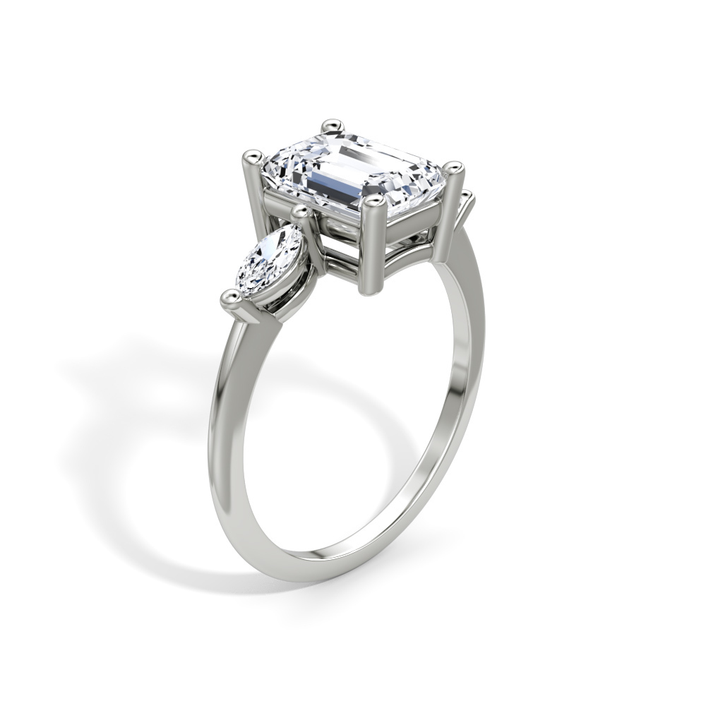697A: White Gold 14K VIR-1-DVVS1-EMR-LG SS_FVS_MARQUISE