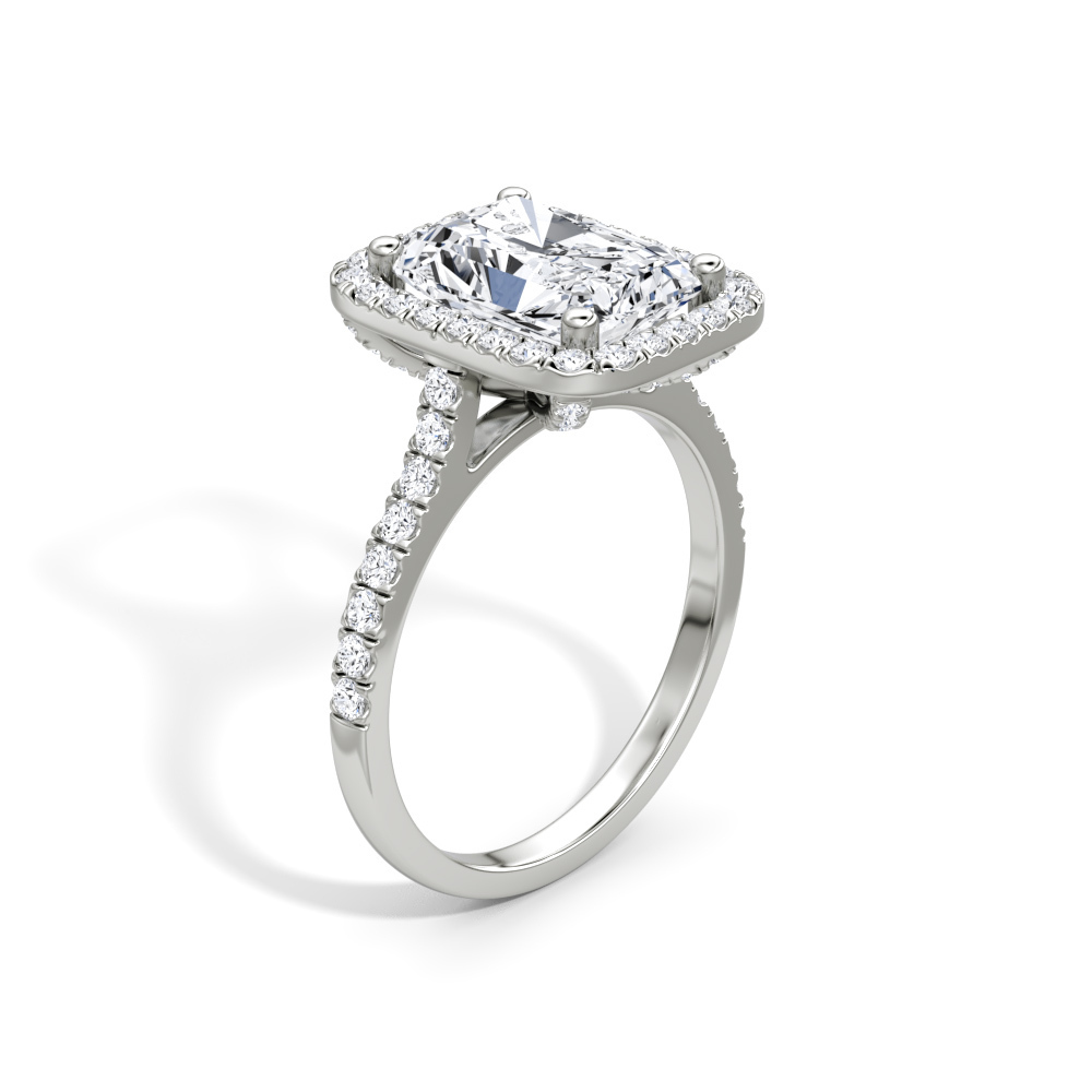 707: White Gold 14K VIR-3-EVVS2-RAD-LG SS_FVS_ROUND