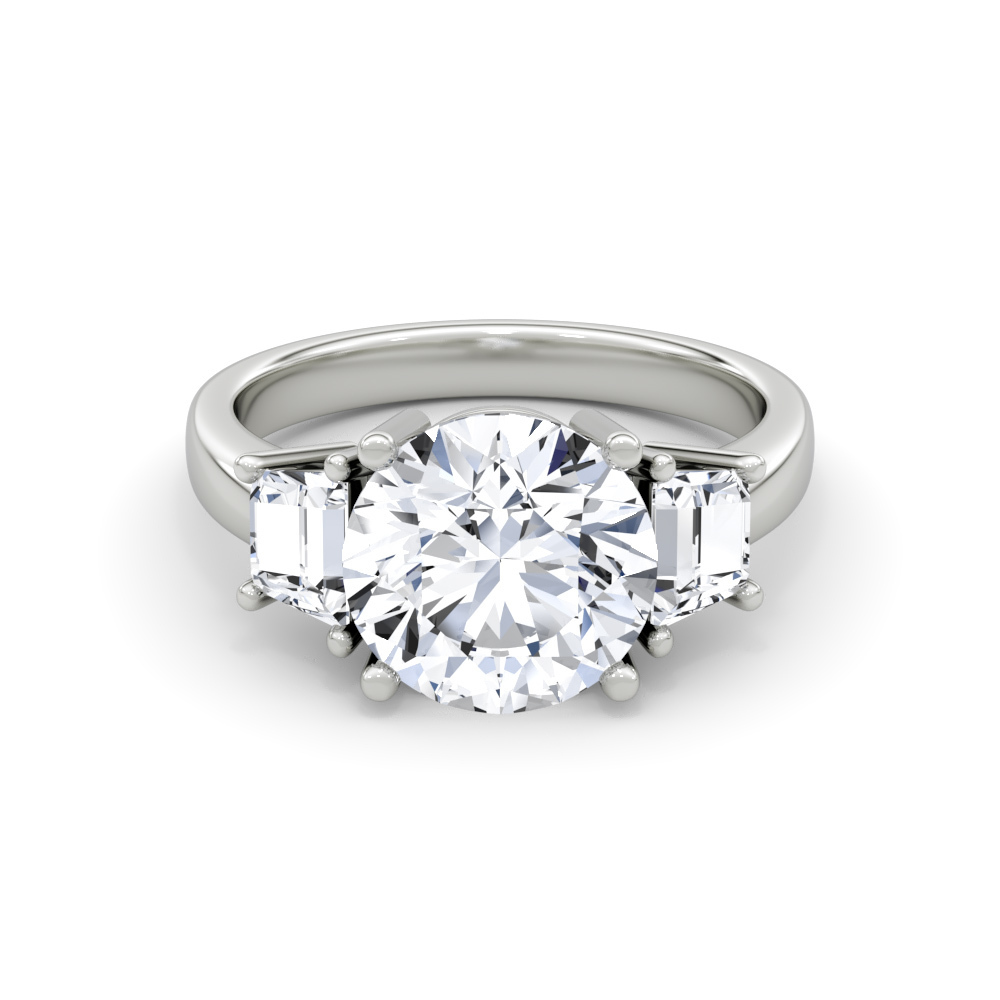 571B: White Gold 14K RGFE-4.29-DVVS1-RD-GIA SS_FVS2_TRPZ
