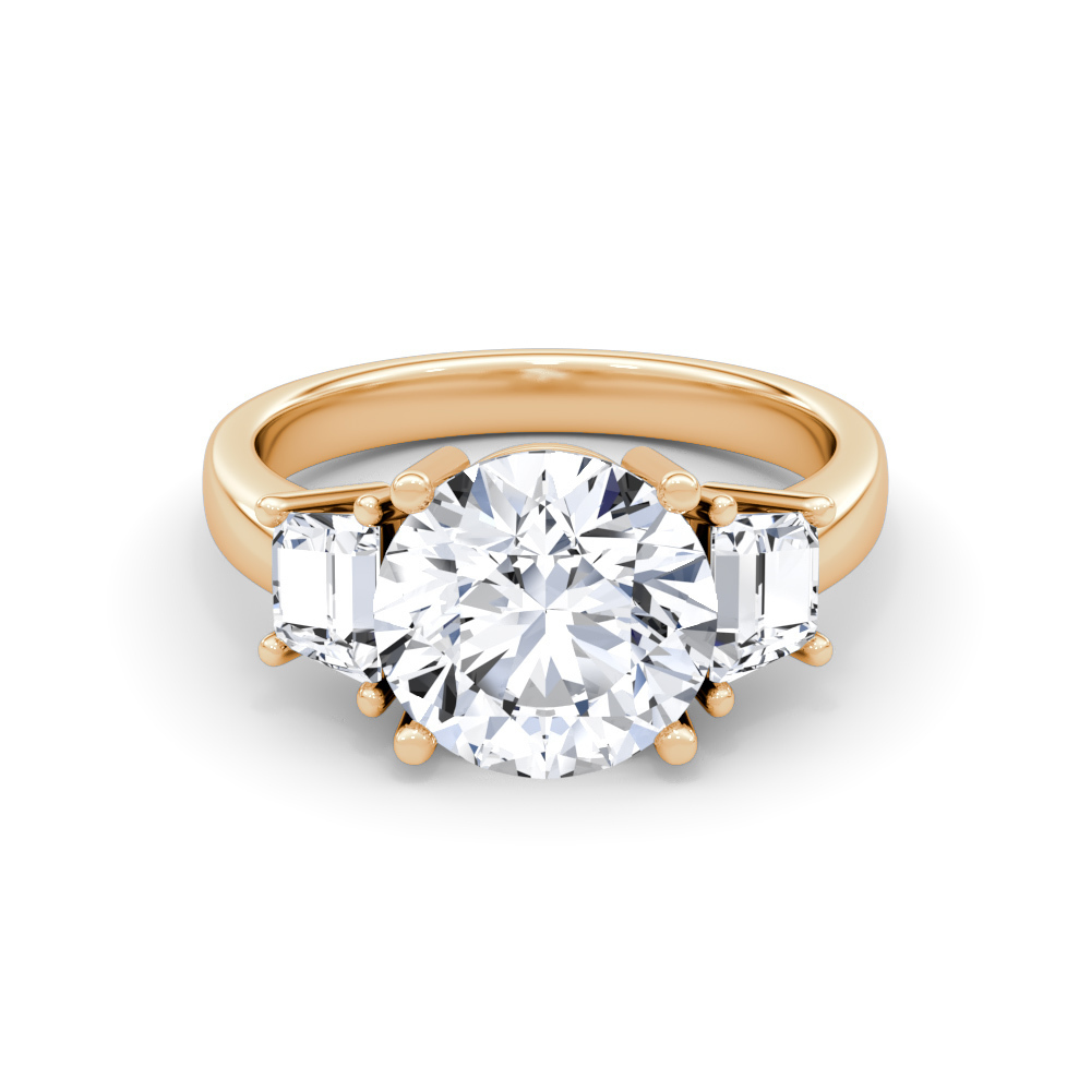 571B: White Gold 14K RGFE-4.29-DVVS1-RD-GIA SS_FVS2_TRPZ