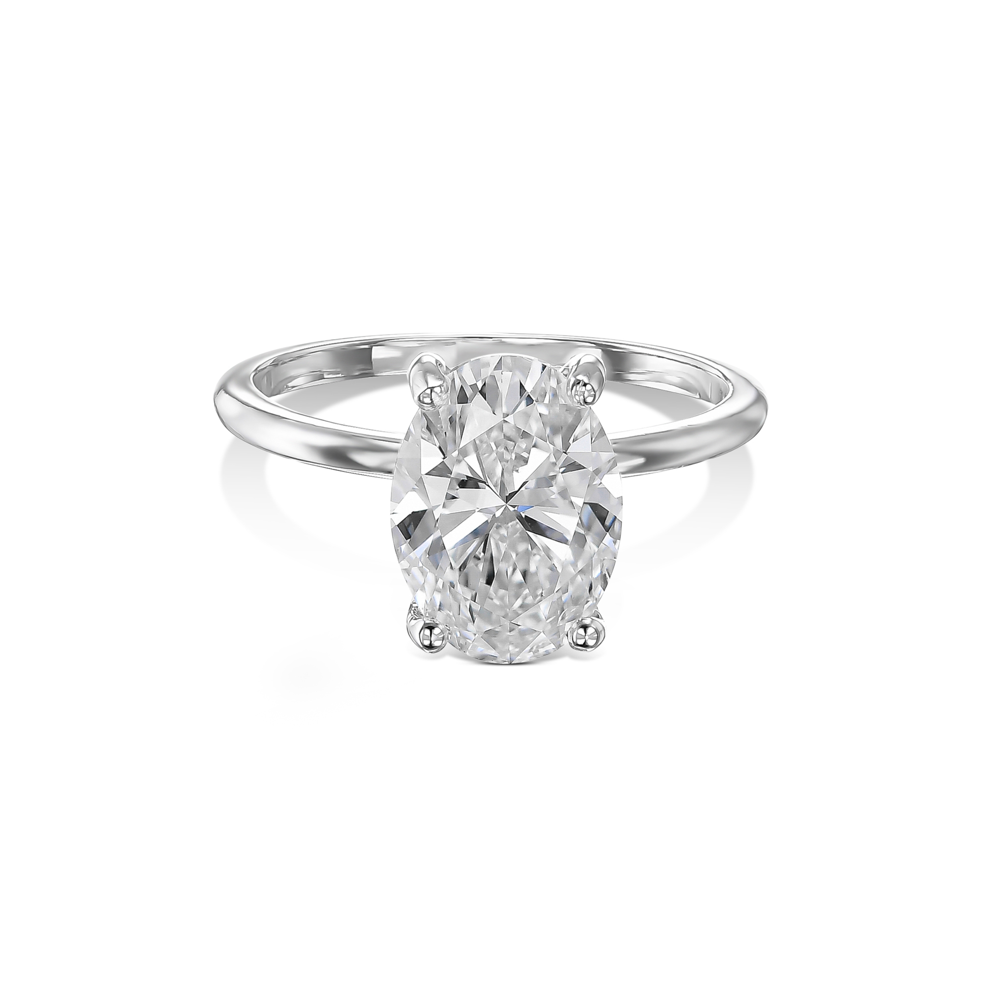 602: White Gold 14K VIR-1.5-EVVS2-Oval-LG SS_FVS_ROUND