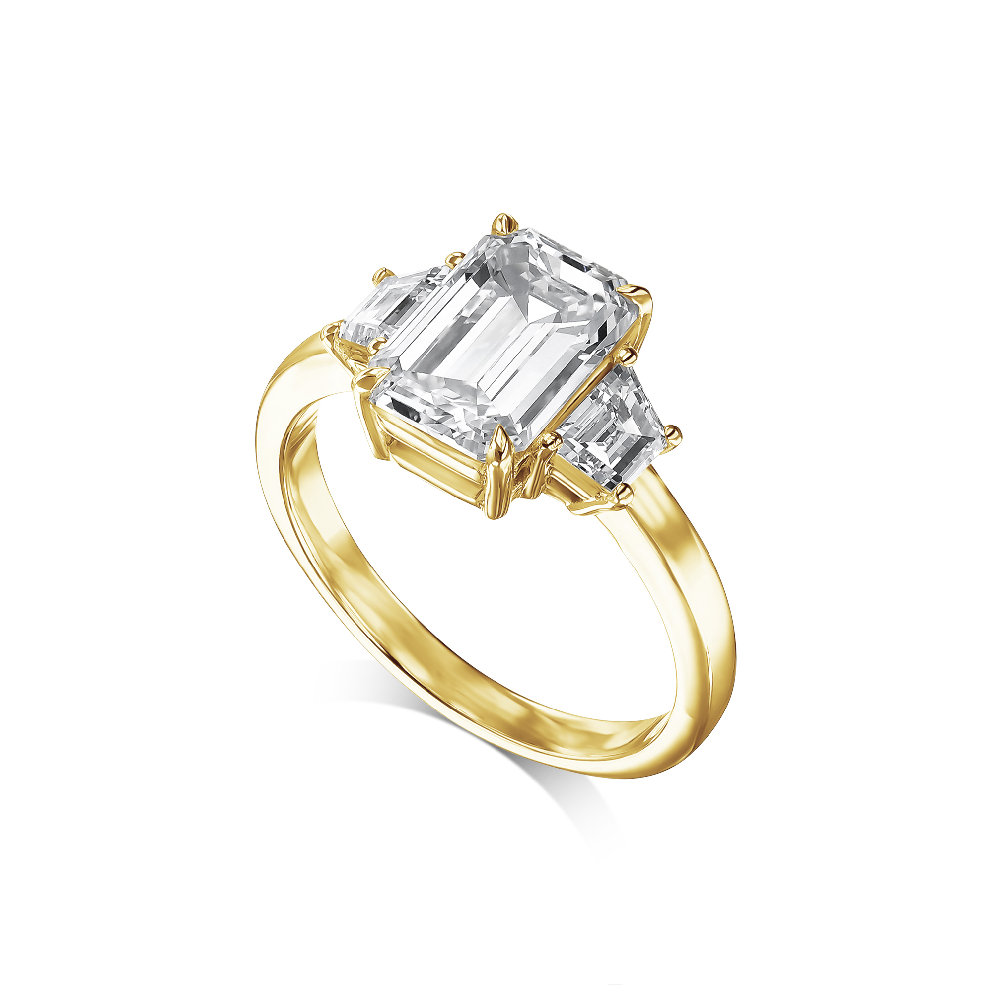 558: White Gold 14K VIR-3-EVVS2-EMR-LG SS_FVS2_TRPZ
