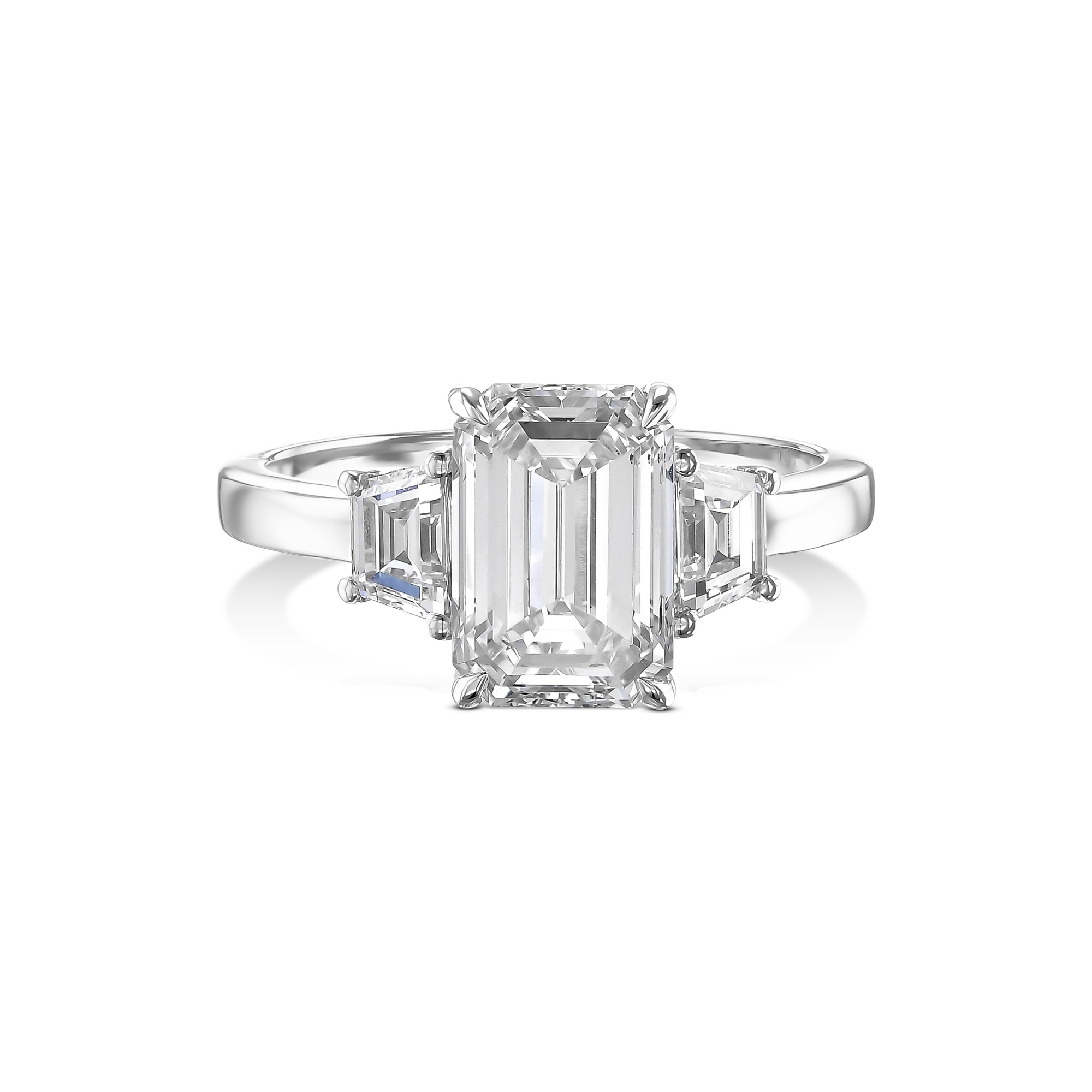 558: White Gold 14K VIR-3-EVVS2-EMR-LG SS_FVS2_TRPZ