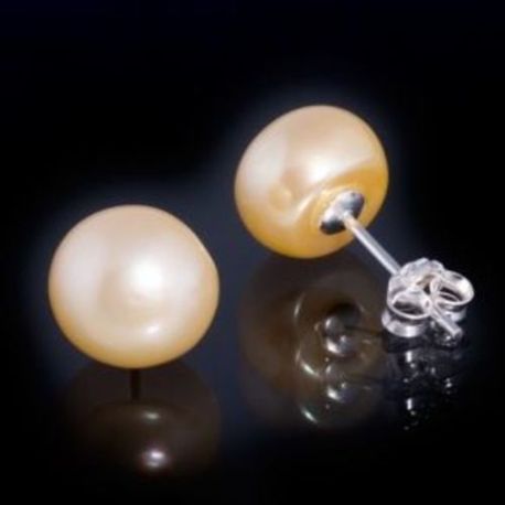ERFJ0-15: Silver Black Oval Pearl