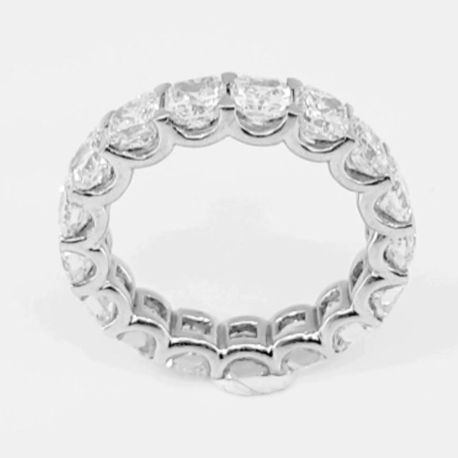 4.1 Carat 950 Platinum U_TERNITY Eternity Band with 17 F / VS2 Diamonds