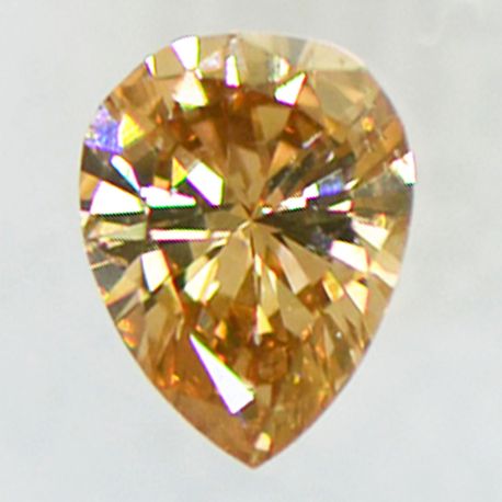 Brown Diamond Pear Shape Natural Fancy Color Loose 0.35 Carat VS2 Certificate