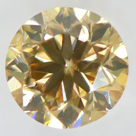Round Shape Diamond Natural Fancy Brown Color Loose 0.91 Carat SI2 IGI Certified