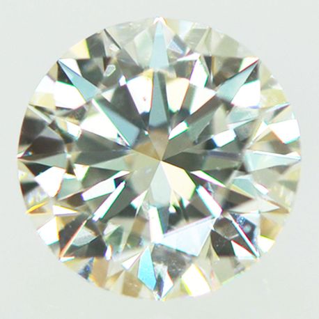 Round Diamond Natural K VS2 0.53 Carat HRD Certified