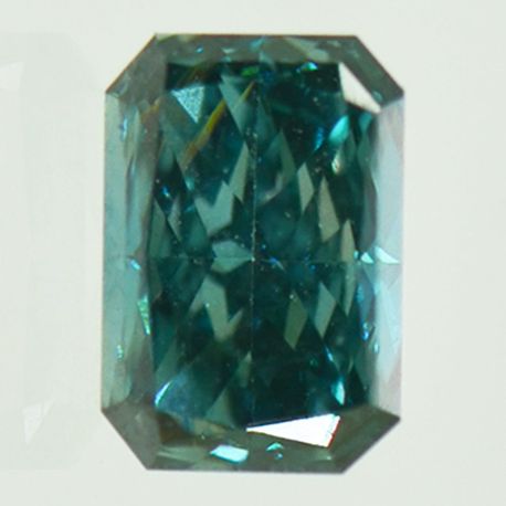 Radiant Shape Diamond Fancy Blue Color Certified 0.50 Carat VS1