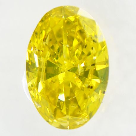 Oval Shape Diamond Fancy Yellow 1.00 Carat SI2 IGI Certificate