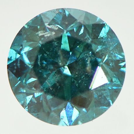 Fancy Blue Diamond Loose Round Shape SI2 Natural Enhanced Polished 0.70 Carat