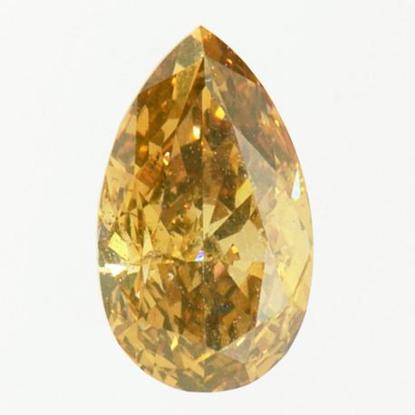 Pear Shape Diamond Fancy Brownish Orange 0.82 Carat VS2