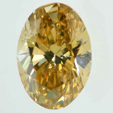 Oval Cut Diamond Fancy Orange Brown 1.13 Carat SI1 GIA Certified