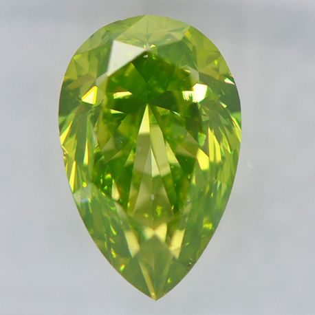 Pear Shape Diamond Fancy Green Color 1 Carat SI1 IGI Certificate