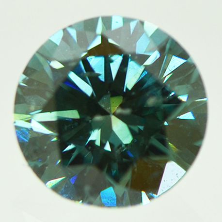Round Cut Diamond Green Color VS2 1.61 Carat