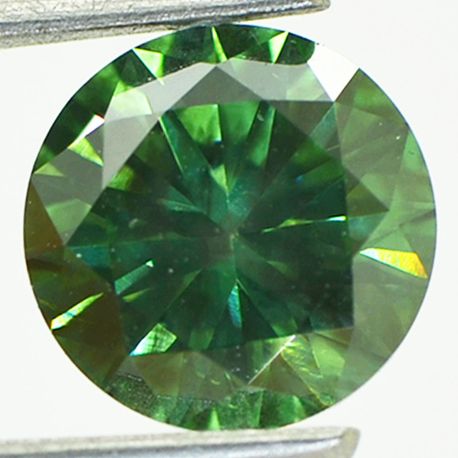 Round Shape Diamond Fancy Green Color2.07 Carat VS2