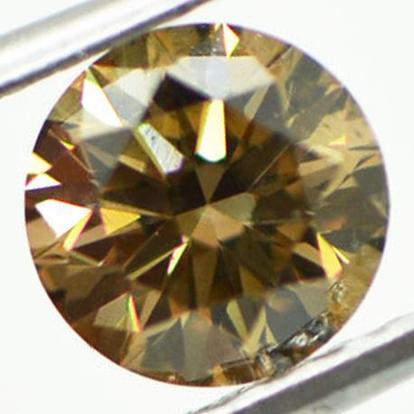 Round Diamond Fancy Brown Color 1.10 Carat VS2 GIA Certified