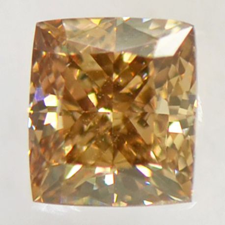 Loose Diamond Rectangular Princess IGI Certificate Fancy Brown VS1 1.07 Carat