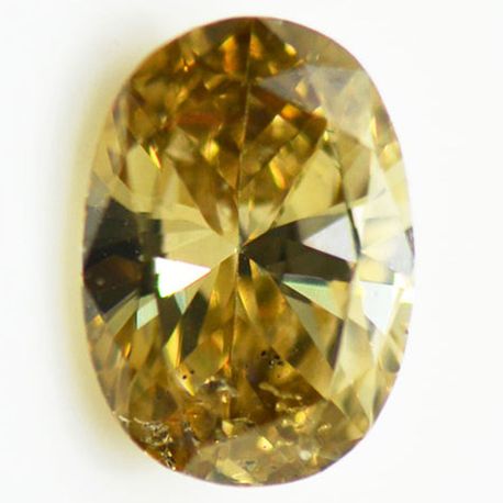 Oval Cut Diamond Fancy Brown Color 2.21 Carat SI1