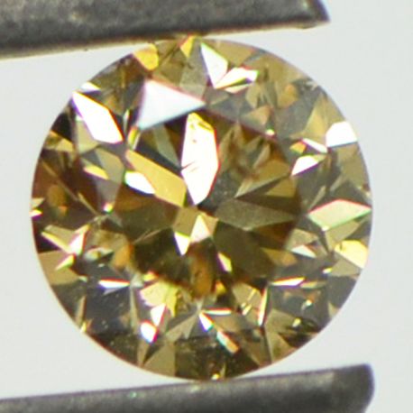 Loose Fancy Brown Round Diamond 0.44 Carat GIA Certified