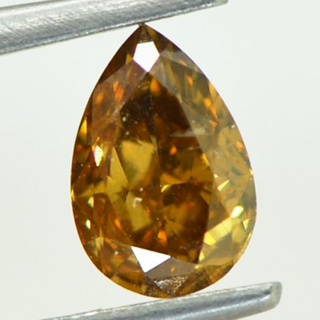 Pear Shape Diamond Fancy Brown Color VS2 1.08 Carat