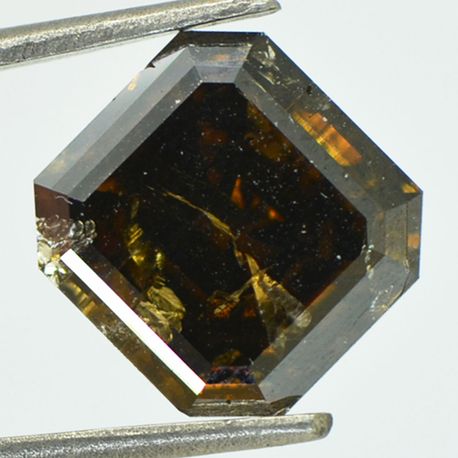4.46 Carat Fancy Brown Asscher Cut Diamond I1