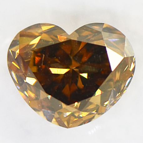 Heart Shape Diamond Fancy Brown 2.11 Carat VS2 IGI Certificate
