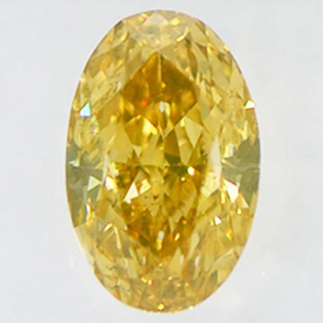 Oval Diamond Fancy Brown Yellow 0.61 Carat SI1 IGI Certificate