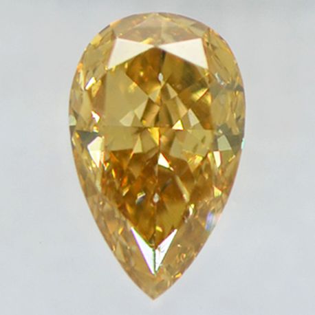 Pear Shape Diamond Fancy Brown Color 0.52 Carat SI2 IGI Certificate