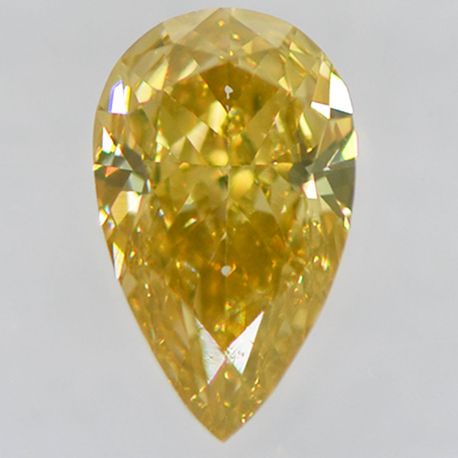 Pear Shape Diamond Fancy Brown Yellow 0.54 Carat VVS2 IGI Certificate