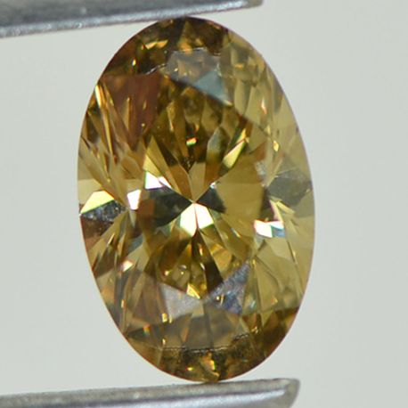Oval Cut Diamond Fancy Brown Color 1.09 Carat VVS2 GIA Certificate
