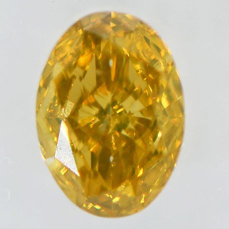 Oval Diamond Fancy Brown Yellow Color 0.50 Carat SI2 IGI Certificate