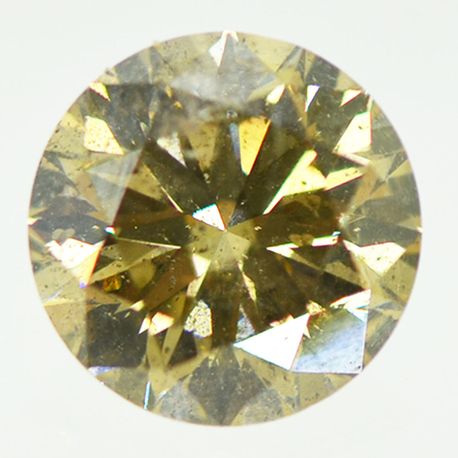 Loose Round Diamond Fancy Brown Color SI2 Certified 2.20 Carat