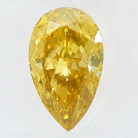 Pear Shape Diamond Natural Fancy Brown Yellow 0.62 Carat SI1 IGI Certificate