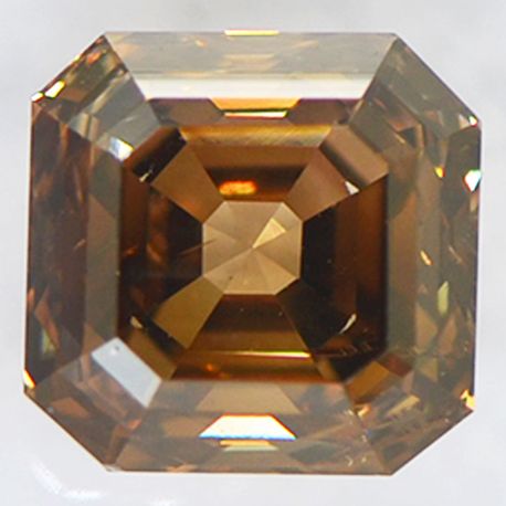 Brown Asscher Diamond 2.03 Carat SI2 IGI Certified