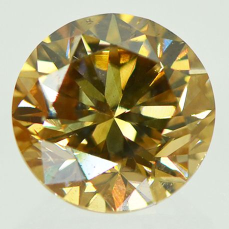 Round Shape Diamond Fancy Brown Color 1.55 Carat SI1 GIA Certificate