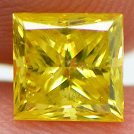 Loose Fancy Yellow Princess Diamond 1.20 Carat SI1