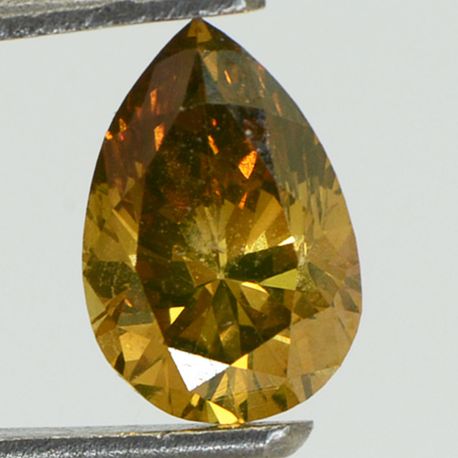 Pear Shape Diamond Fancy Brownish Orange 1.32 Carat VS2