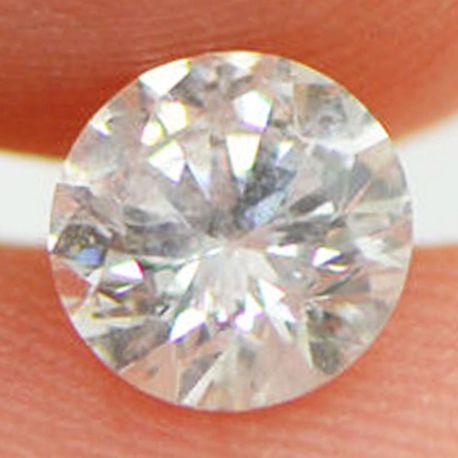 Round Shape Diamond Loose 0.58 Carat E/I1 Polished Enhanced 5.39X5.42 MM For Wedding Ring