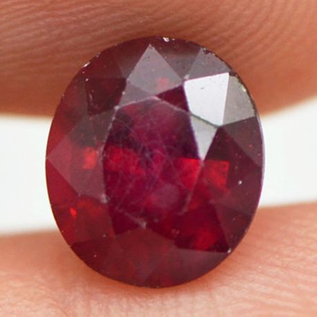 Red Oval Ruby Gemstone 2.59 Carat 