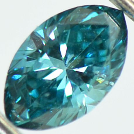 Marquise Diamond Fancy Blue Color VS2 0.41 Carat