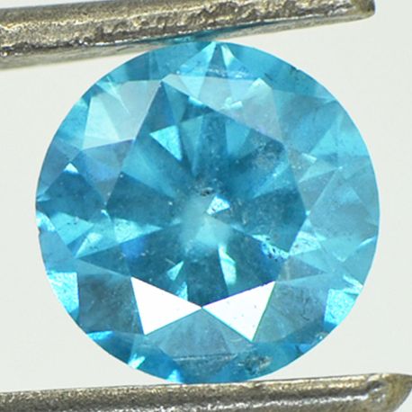 Loose Blue Diamond Fancy Color Round Shaped SI2 Certified Enhanced 1.42 Carat