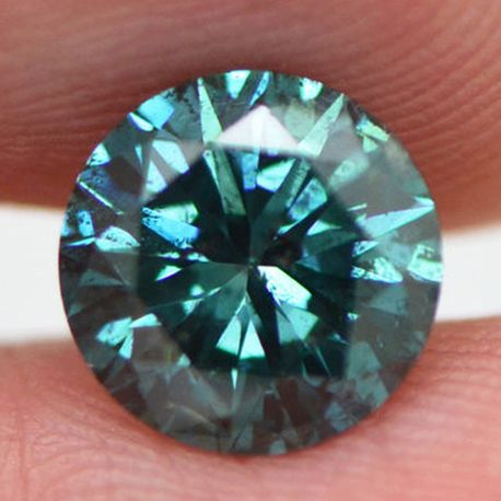 Loose Round Shape Diamond Fancy Blue 1.48 Carat SI1