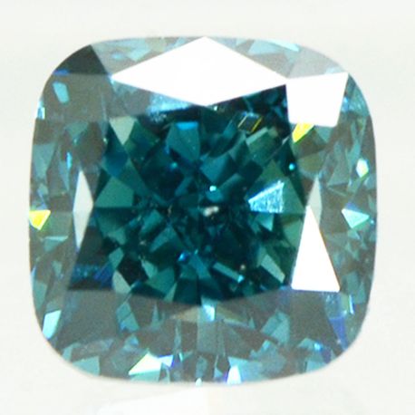 Fancy Blue Cushion Cut Diamond Loose VS2 1.35 Carat VS1